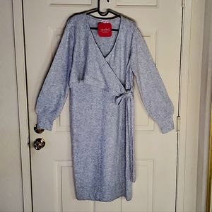 NWT-Isabel by Ingrid & Isabel Long Sleeve Sweater Maternity Wrap Dress, M